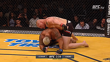 Brock Lesnar demonstrates ground and pound technique at UFC 200, Best Brock Lesnar Fights